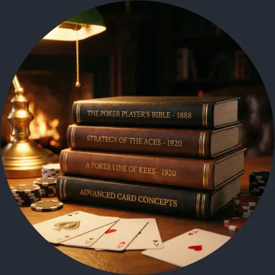 Poker Books Illustration